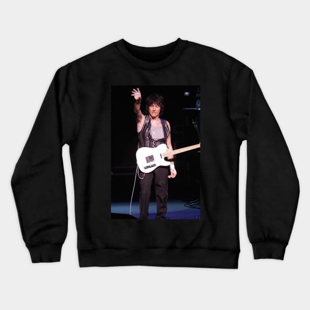 Jeff Beck Photograph Crewneck Sweatshirt by Concert Photos